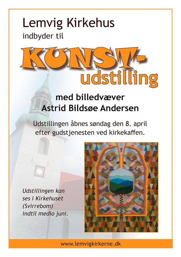 Kunstudstilling I Kirkehuset Fra April 2018