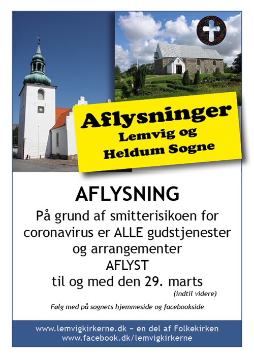 Gudstjenester I Lemvig Og Heldum Sogne AFLYST (2)