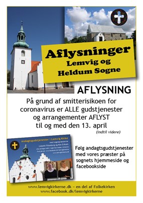 Gudstjenester I Lemvig Og Heldum Sogne AFLYST Ny