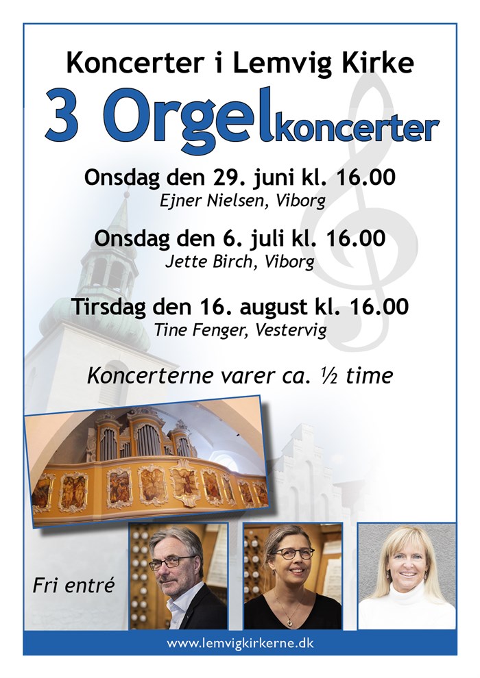 Koncert I Lemvig Kirke 3 Orgelkoncerter Sommer 2022